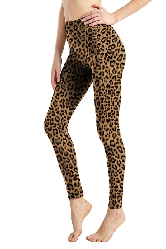 Leopard Leggings Printed High Waist - Empire P.E