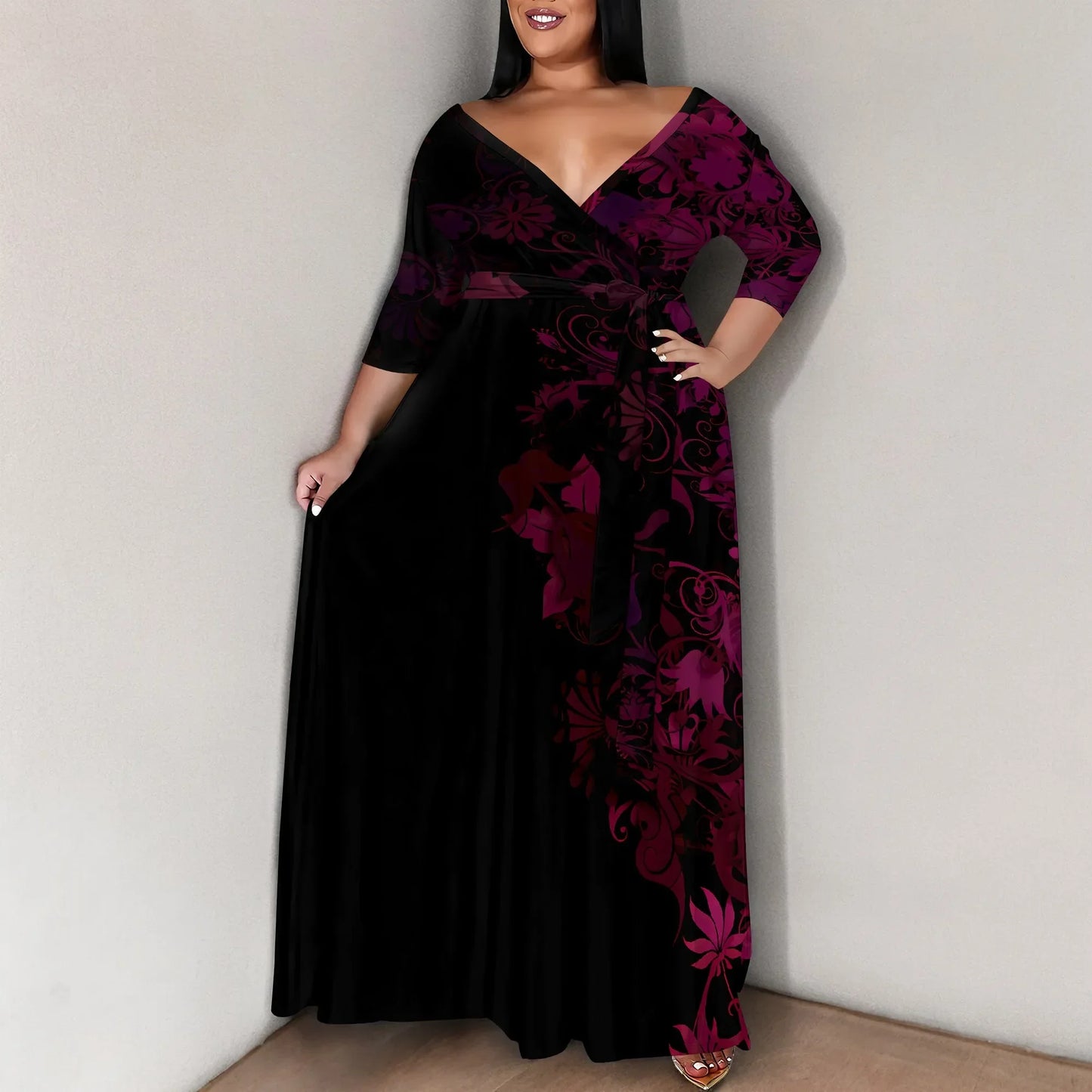 Plus Size for Womens Summer Casual Sundress - Empire P.E