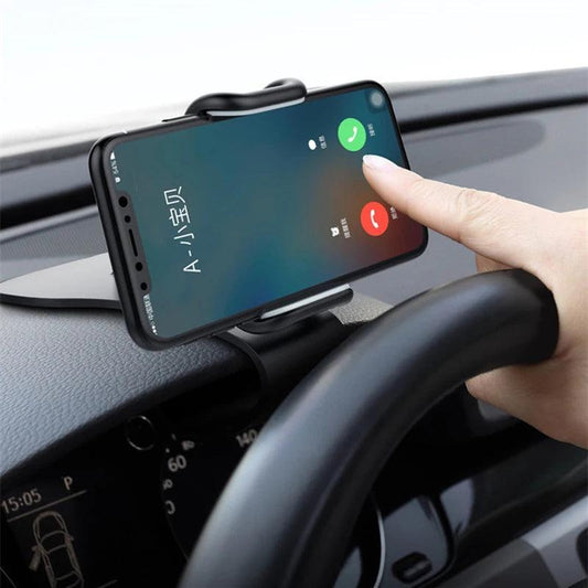 360 Rotatable Car Phone Holder Universal Cell Phone Stands Car Rack Dashboard Support for Auto Grip Mobile Phone Fixed Bracket - Empire P.E