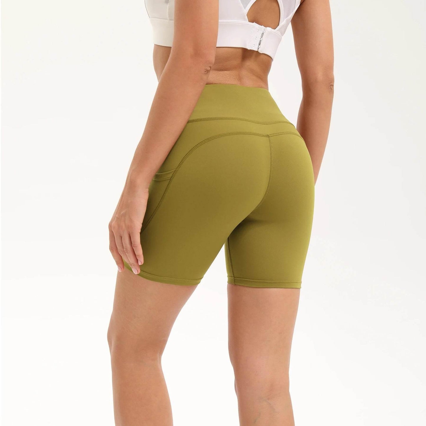 Women Sports Short High Waist Fitness Tights Women Yoga Legging Shorts Cycling Athletic Gym Running Yoga Shorts Women Sports Sho - Empire P.E