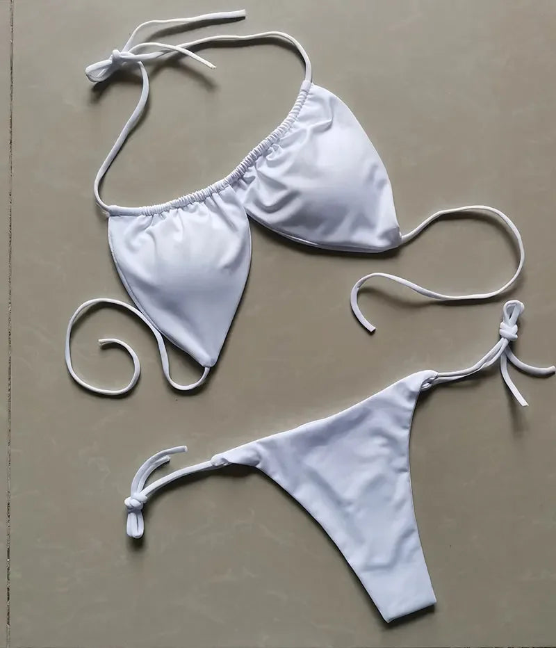 Summer Sexy Bikini set Push-up padded Bra Thong Split Swimwear - Empire P.E