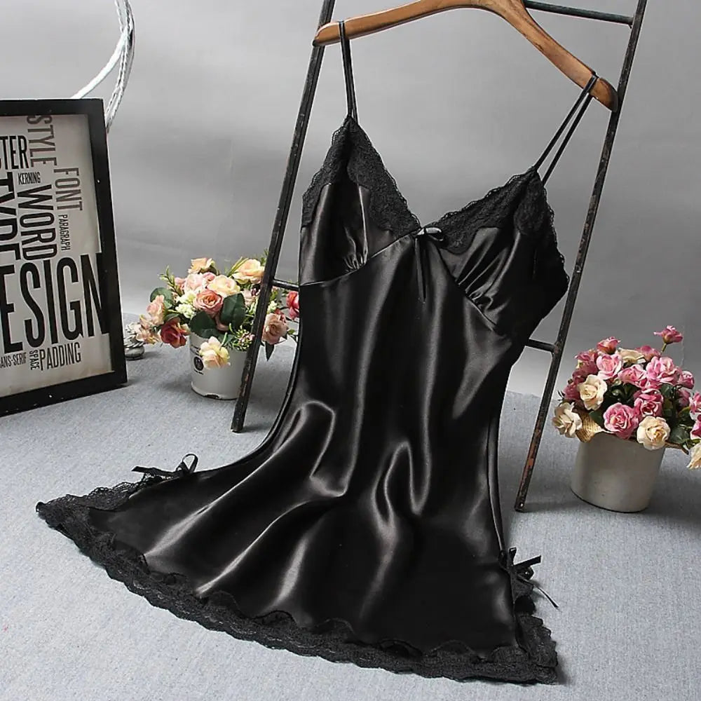 Sexy Lace Patchwork Nightdress - Empire P.E