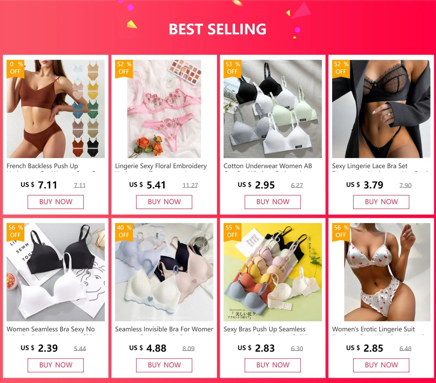 Cotton Underwear Women AB Cup Bra Wireless - Empire P.E