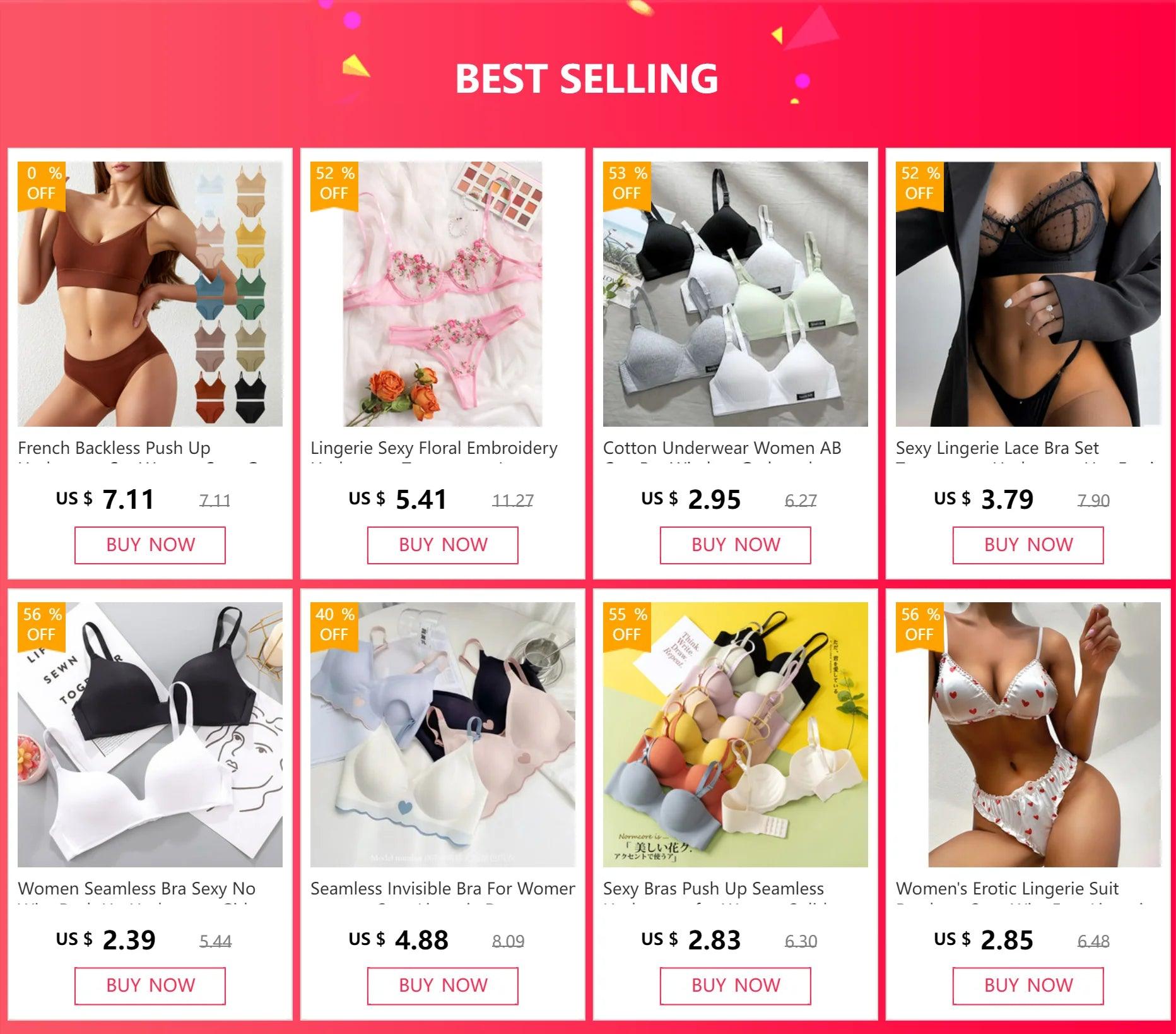 Cotton Underwear Women AB Cup Bra Wireless - Empire P.E
