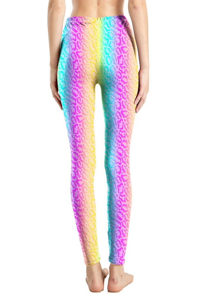 Leopard Leggings Printed High Waist - Empire P.E