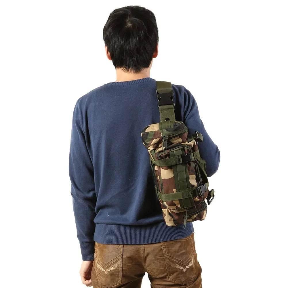 Outdoor Hiking Waist Bag 600D Waterproof Oxford Climbing 3P Chest Shoulder Bags Tactical Fishing Camping Pouch Pack - Empire P.E