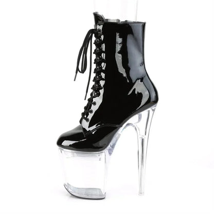 Female 8 Inch High Heel Platform Ankle Boots - Empire P.E