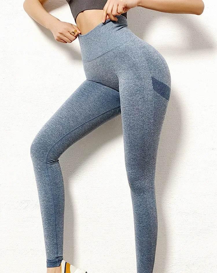 Women Yoga Leggings High Waist Exercise Sports Trousers Running Fitness Gym Leggings Quick Dry Hip Lifting Femme Slim Pants - Empire P.E