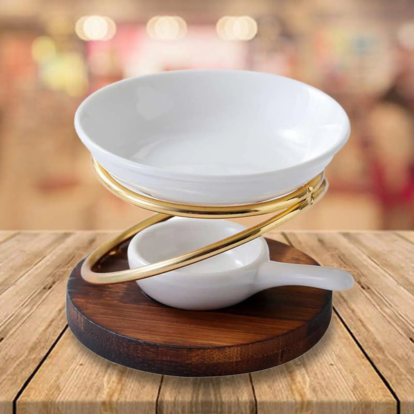 Aroma Oil Burner Wax Melt Burner with Candle Spoon