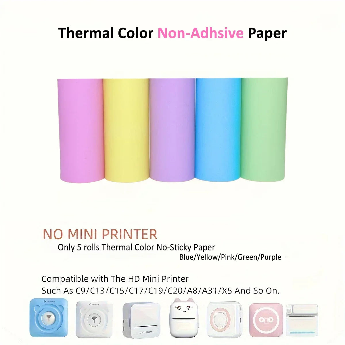 Rolls Of Self-Adhesive Paper Portable Thermal For Printer - Empire P.E