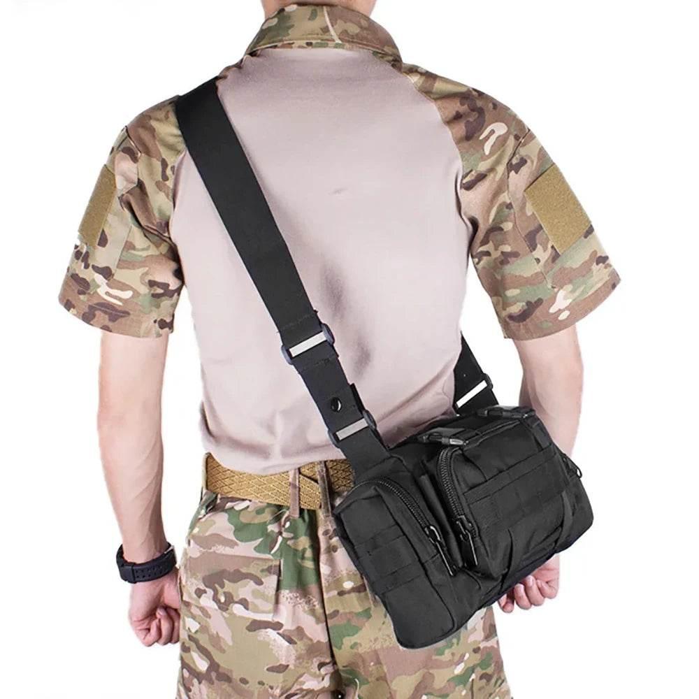 Outdoor Hiking Waist Bag 600D Waterproof Oxford Climbing 3P Chest Shoulder Bags Tactical Fishing Camping Pouch Pack - Empire P.E
