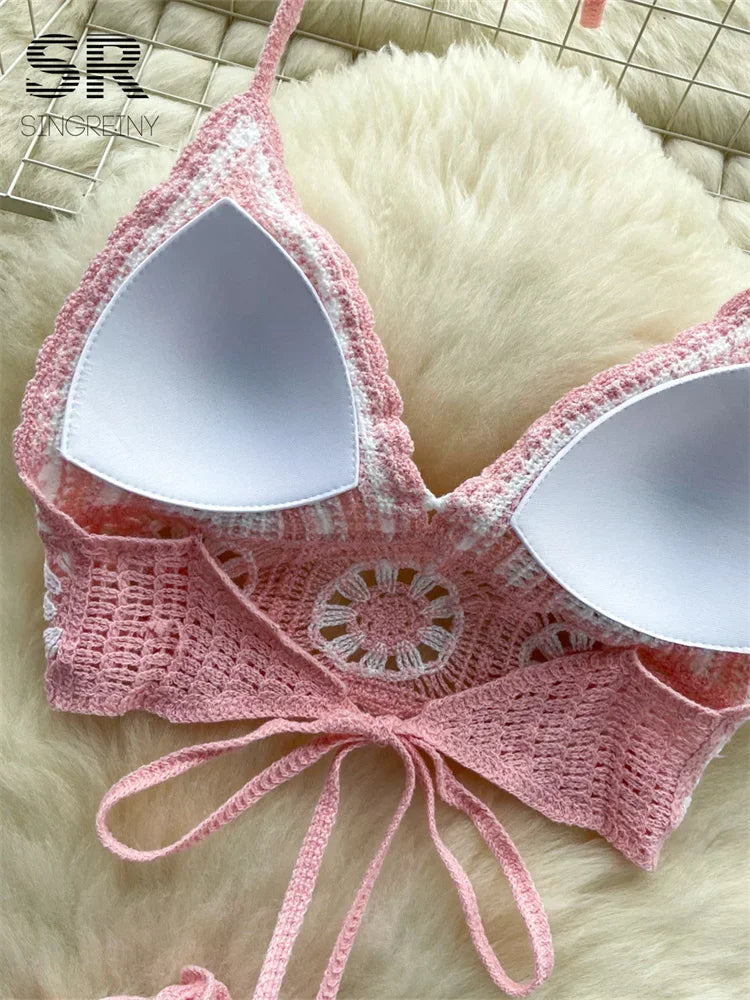 Beach Vacation Knit 2pcs Suits