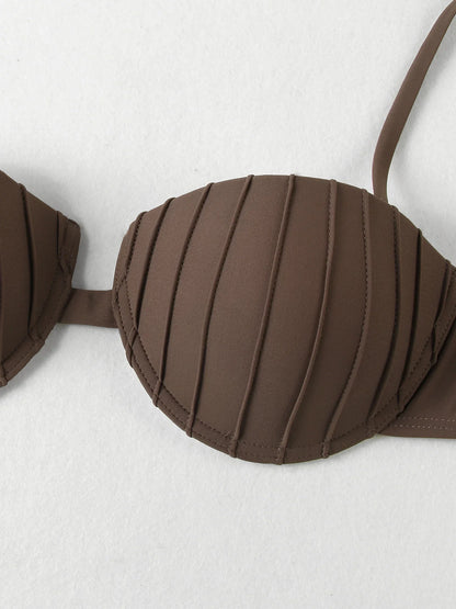 New Stylish Bikini 3 Piece Shell Swimsuit - Empire P.E