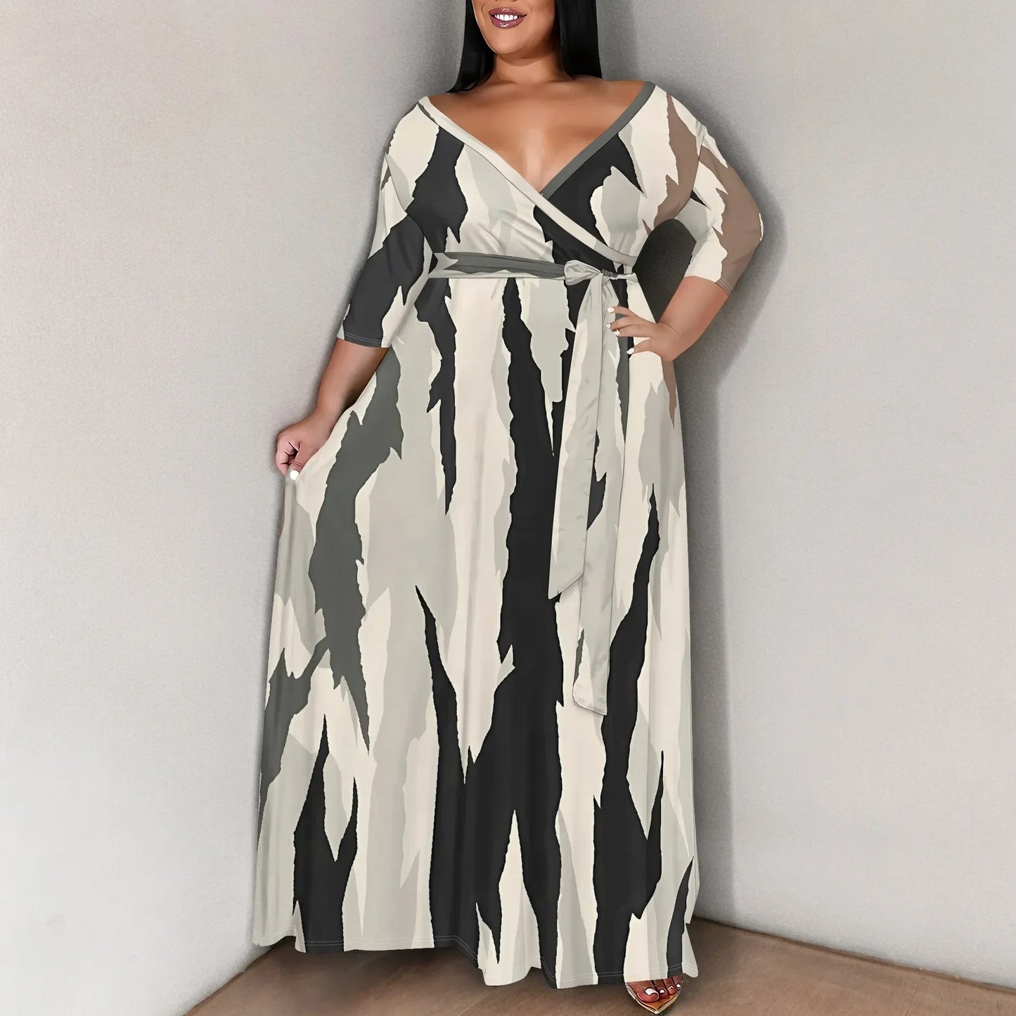 Plus Size for Womens Summer Casual Sundress - Empire P.E