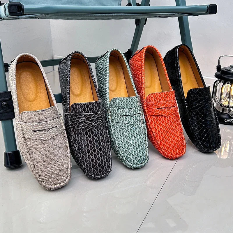 New Loafers Men Handmade Leather Dress Shoes - Empire P.E