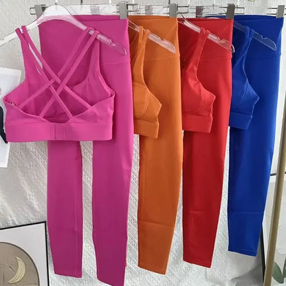 2 Piece Yoga Clothes Women's AthleticWear Gymwear Workout Clothes