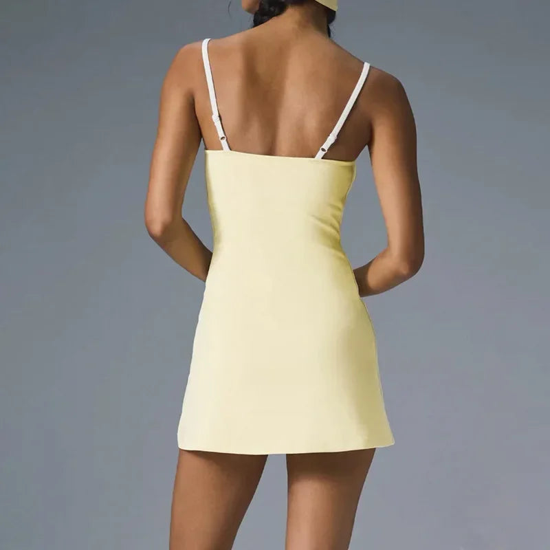 Golf Tennis Dress with Pad Sports Set Yoga for Women Workout Pickleball Clothing Badminton Skorts Activewear - Empire P.E