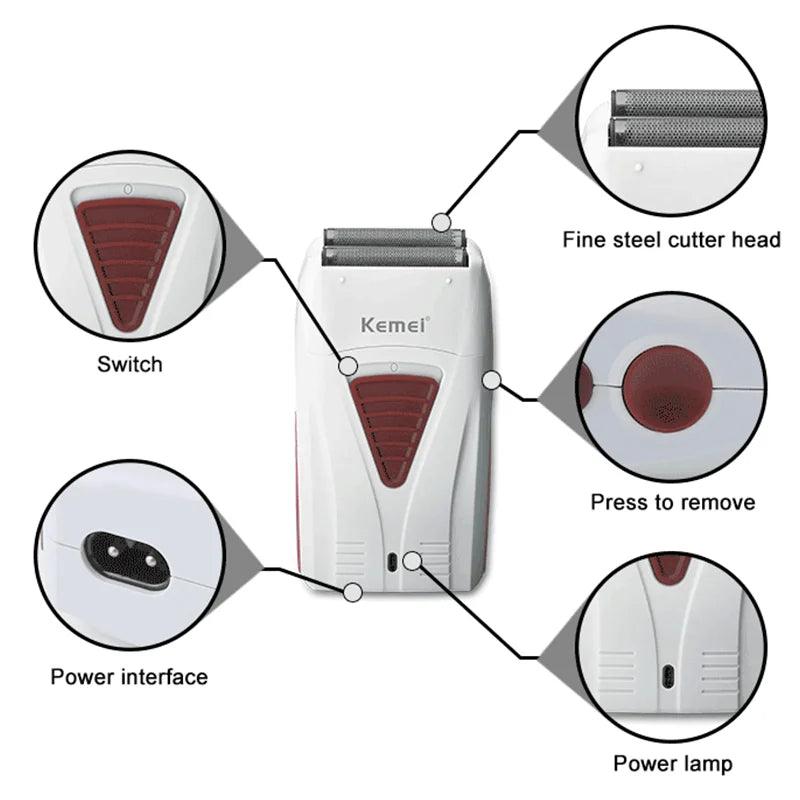 Kemei KM-PG809A KM-PG232 LCD USB Charging Hair Clipper Adjustable - Empire P.E