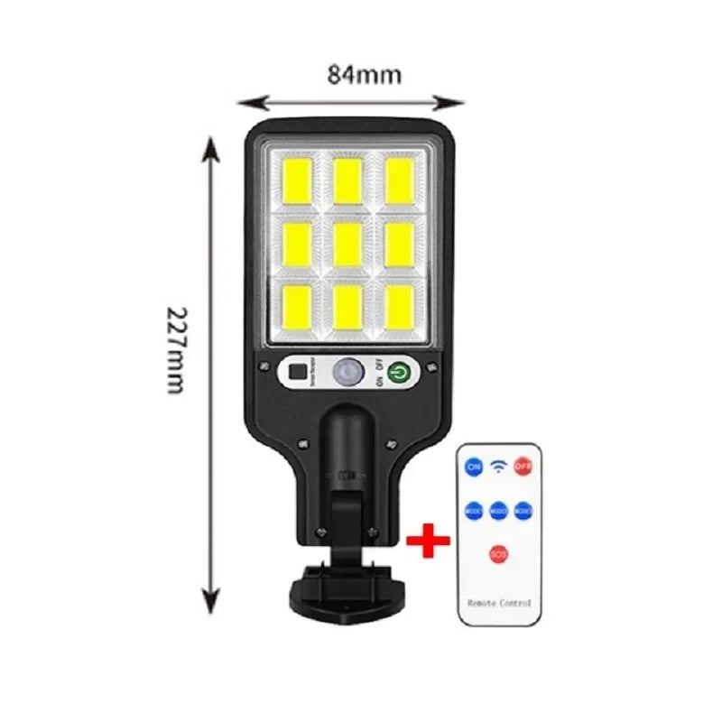 Solar Street Lights Outdoor 4500W Solar Lamp With 3 Light Mode Waterproof PIR Motion Sensor