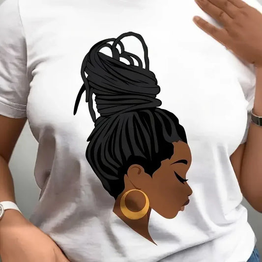 Portrait Graphic Print T-shirt Short Sleeve - Empire P.E