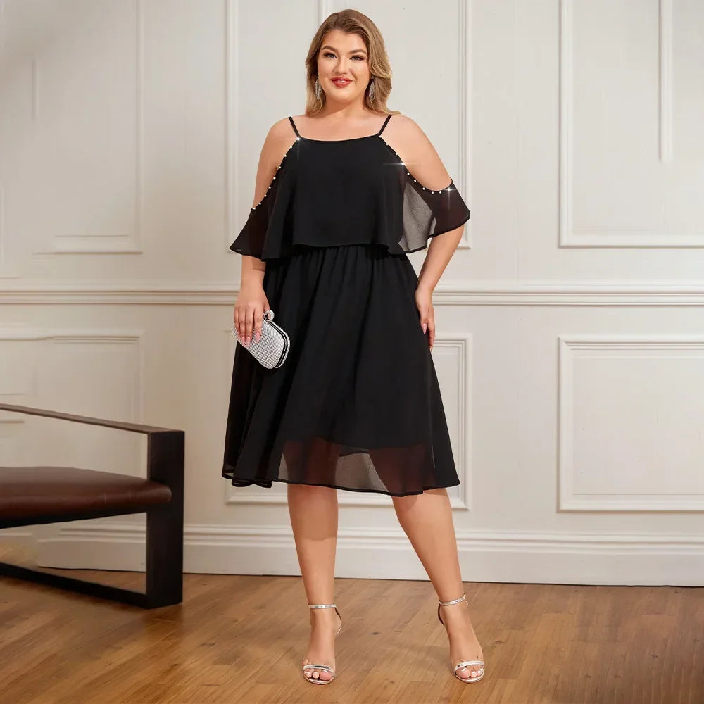 Plus Size Womens Solid Butterfly Sundress - Empire P.E
