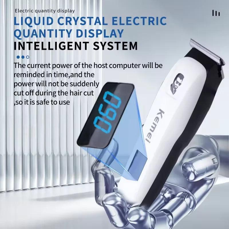Kemei KM-PG809A KM-PG232 LCD USB Charging Hair Clipper Adjustable - Empire P.E