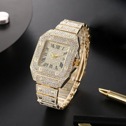 Classic Luxury Business Men's Steel Strap Square - Empire P.E