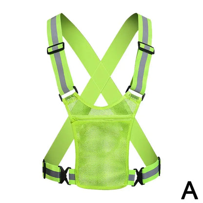 Reflective Safety Vests Lightweight Adjustable Elastic Vest
