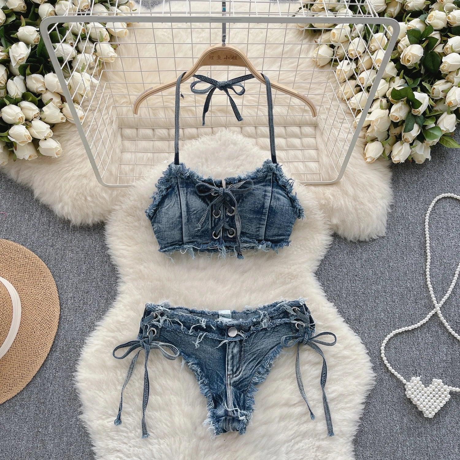 Women Bikini Denim Suits - Empire P.E
