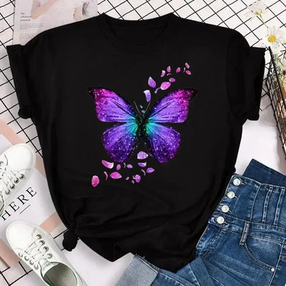 Colorful Butterfly Petal Print Short - Empire P.E