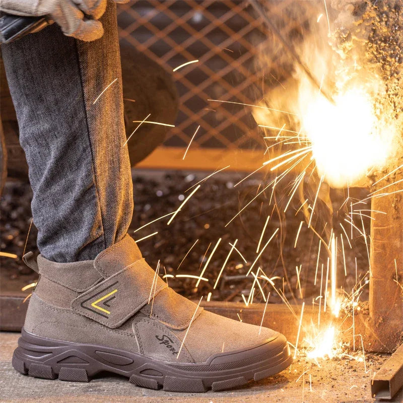 Construction Work Boots Anti-smash Anti-puncture Safety Shoes - Empire P.E