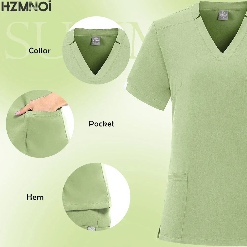 Multicolor Women Pet Shop Doctor Scrub Set