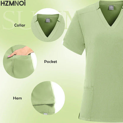 Multicolor Women Pet Shop Doctor Scrub Set
