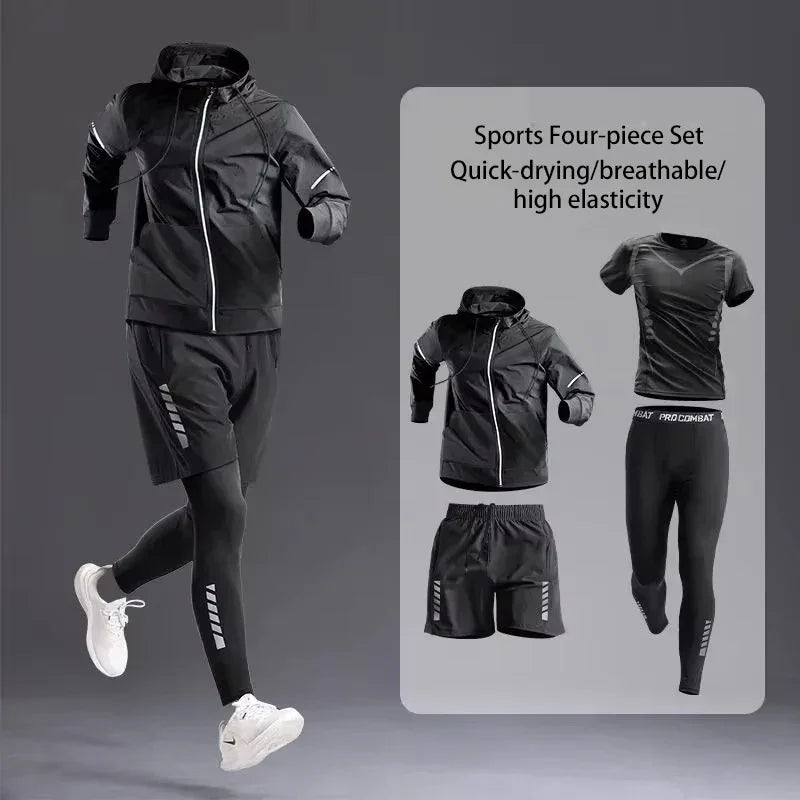 Men's Sportswear 1-5Pcs Suit All-Season Track Suit Set - Empire P.E