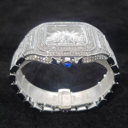 Square Full Diamond Watches For Men - Empire P.E