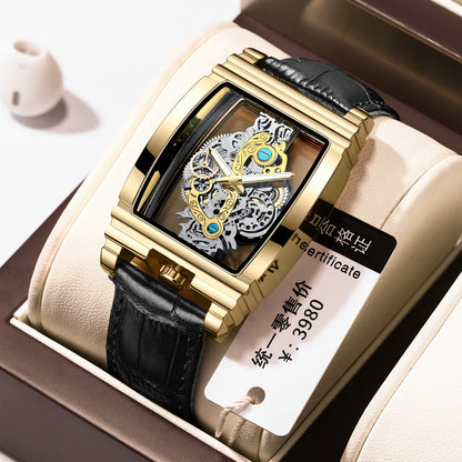 2024 Transparent Full Hollow Metal Leather Watches