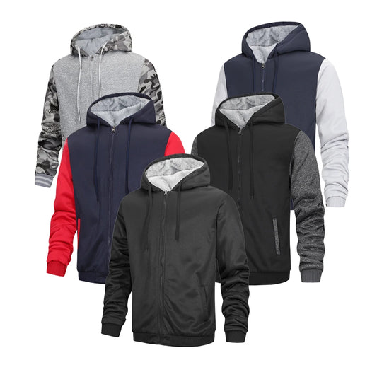 New Men's Lamb Fleece Thickened Warm Jacket - Empire P.E