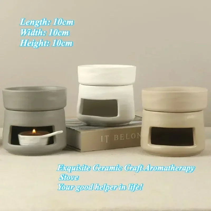 Exquisite ceramic craftsmanship candle holder wax oil burner