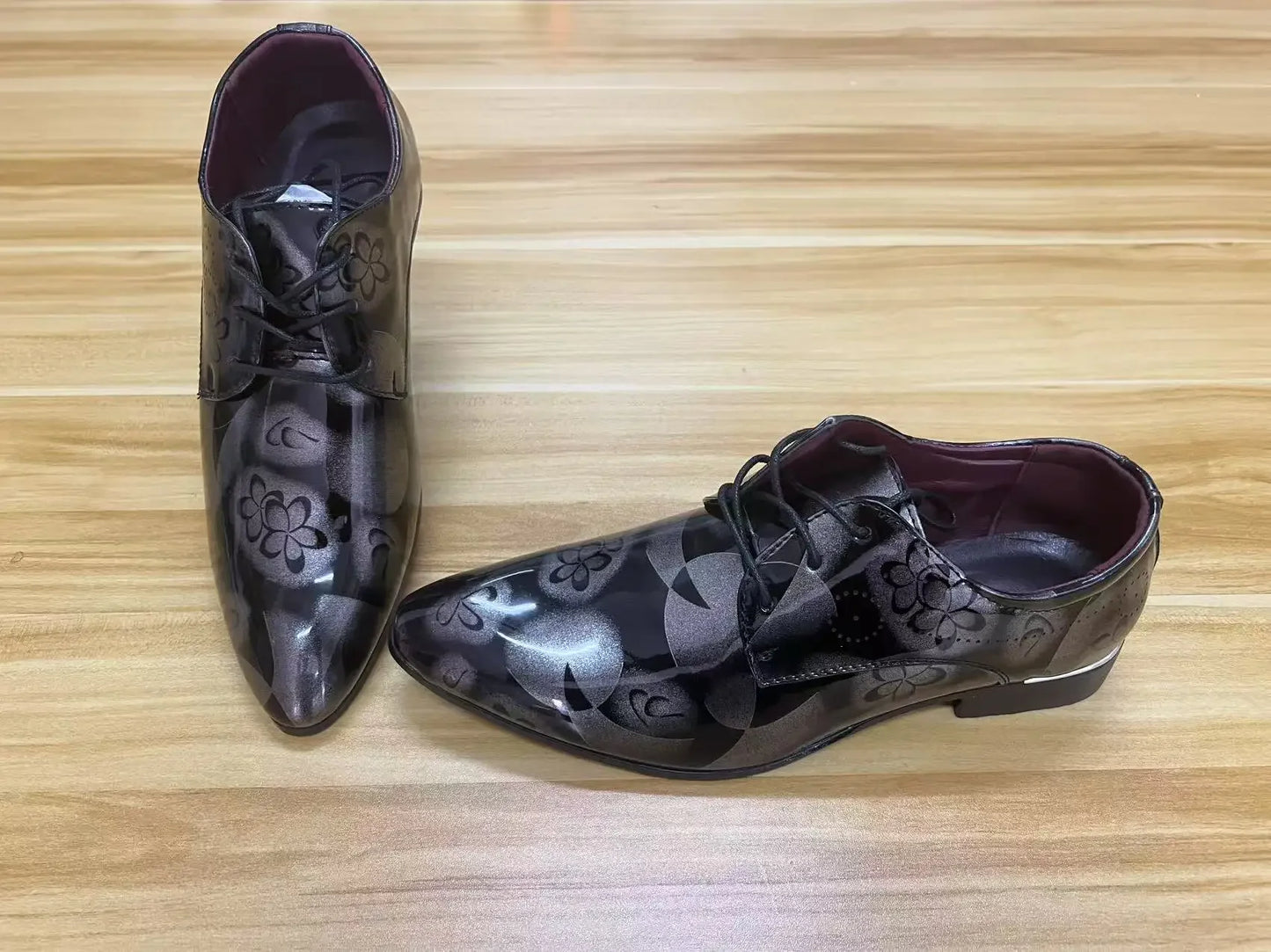 Men's Dress Shoes Floral Pattern Oxfords - Empire P.E