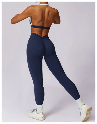 Yoga Set 2PCS Women Sportswear Push Up Workout Clothes - Empire P.E