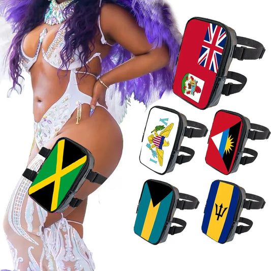 2025 Carnival Leg Bag With Countries Flags for Women Adjustable - Empire P.E
