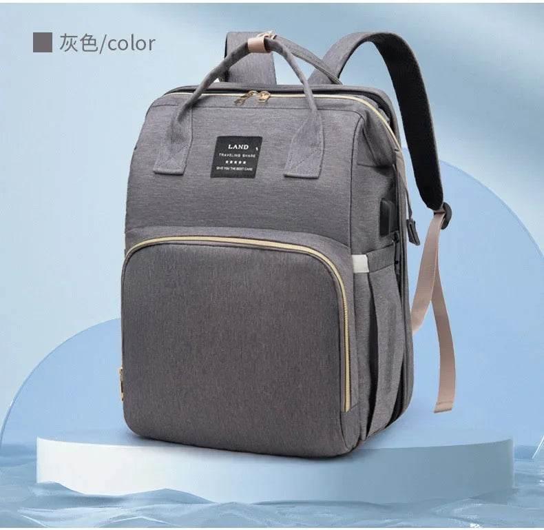 New Multifunctional Mother and Baby Bag Mom Bag Bottle Backpack Folding Sleeping Changing Bag Diaper Backpack - Empire P.E