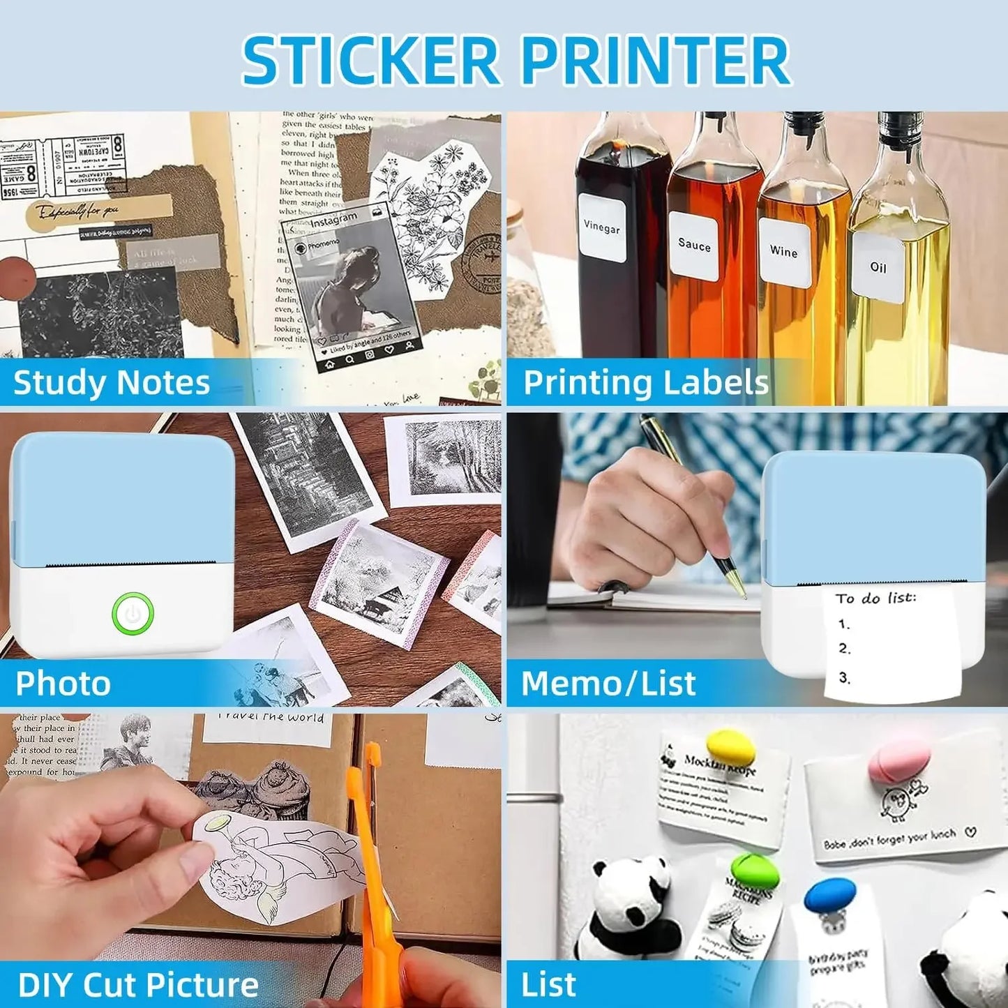 Mini Portabl Printer Inkless Sticker Maker - Empire P.E
