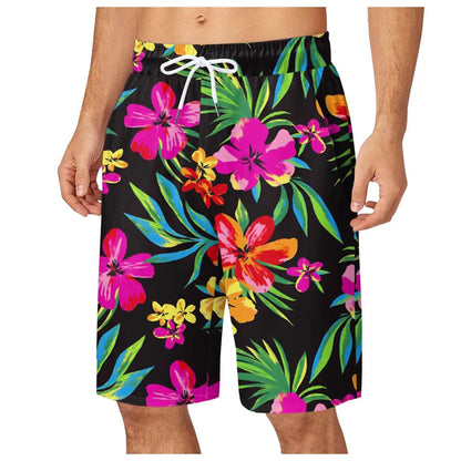 Men's Leaf Printed Sports Shorts