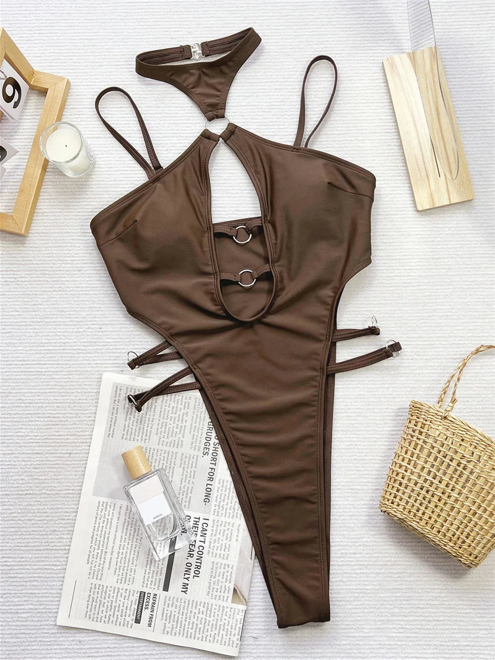 Sexy Halter Bandage Bikini Swimsuit