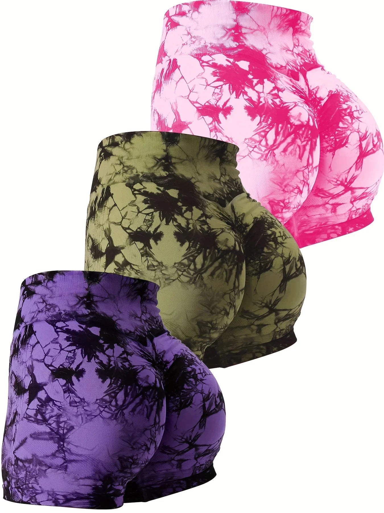 3-Pack Womens  Yoga Shorts