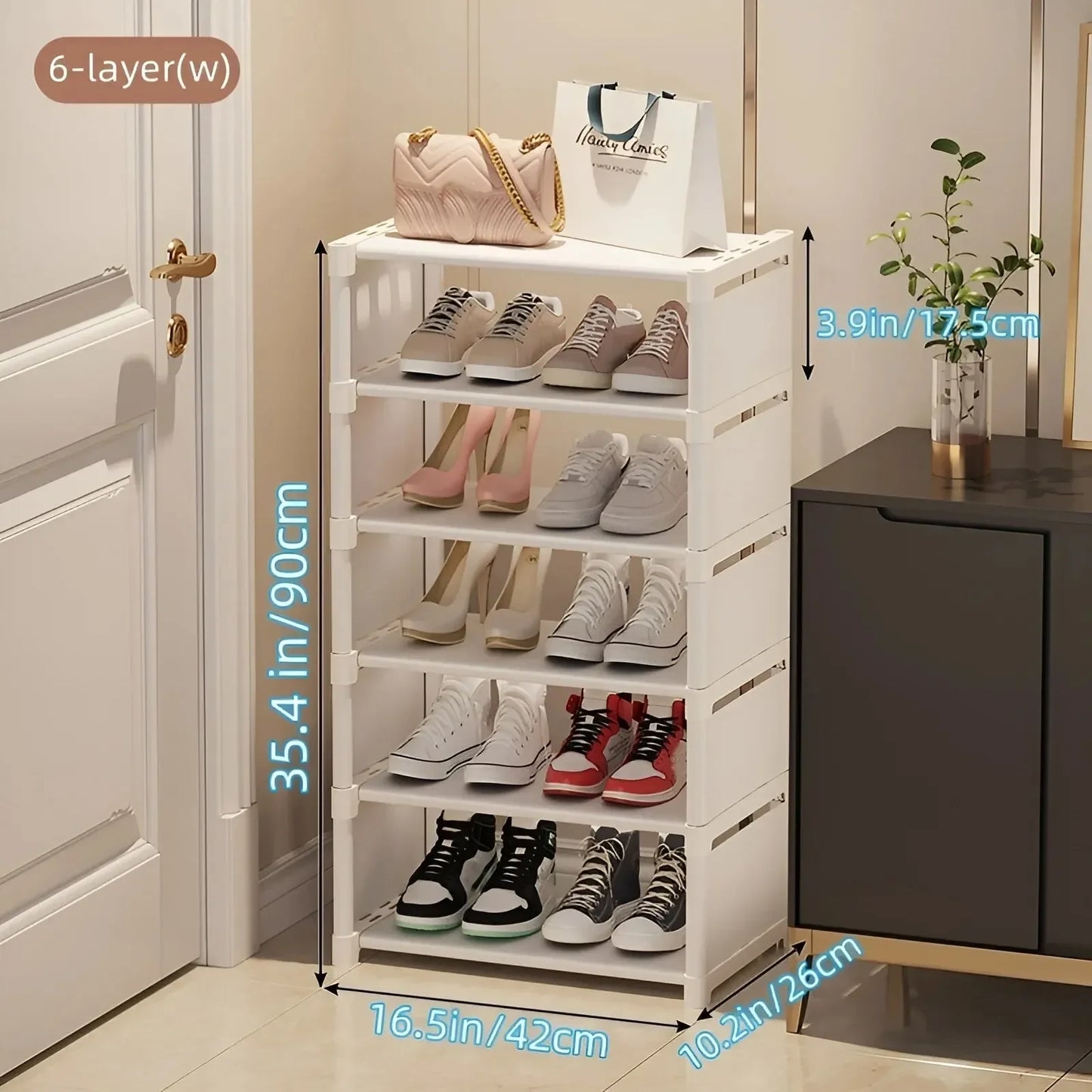 1pc 6/8 Layers Shoe Organizer Rack