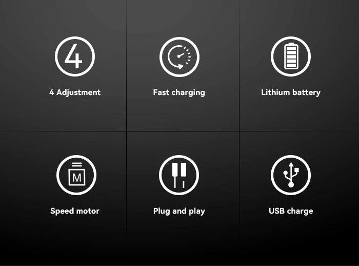 Kemei KM-PG809A KM-PG232 LCD USB Charging Hair Clipper Adjustable - Empire P.E