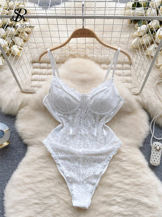 Sexy Lace Camis Women Strapless Rompers - Empire P.E