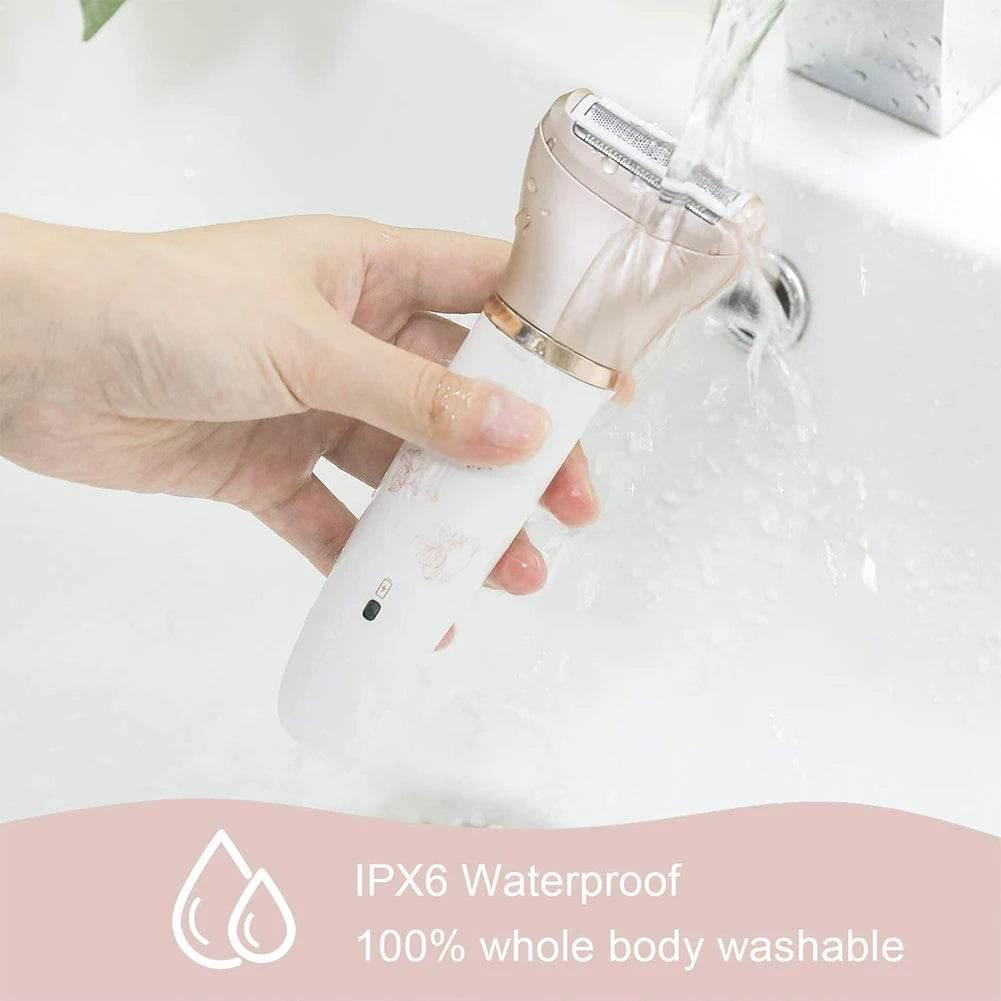 Electric Razor for Women, Painless 2 in 1 Wet & Dry Lady Shaver Portable Waterproof Bikini Trimmer Body Hair Removal - Empire P.E